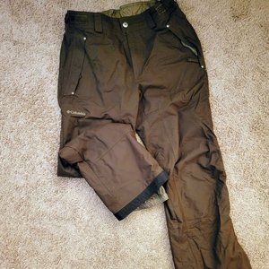Mens Columbia Ski / Snowboard insulated pants - size large L - lightly used